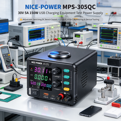 30V 5A 150W USB Charging Equipment Test Power Supply, MPS-305QC Adjustable Switching DC Bench Supply