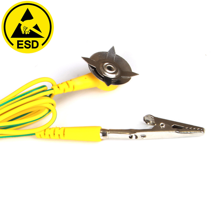 ESD Grounding wire ten pack with one clip and one claw-Alligator Clip&Banana Plug