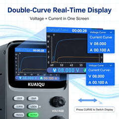 30V 5A Microamp Precision DC Power Supply with Curve Display for Hall & Temperature Sensor Calibration