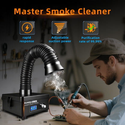 KUAIQU Fumes Extractor KQ30SP 30W-Filter type-powerful air cleaning for Light Welding & Soldering