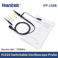 Hantek PP80B PP150B PP200B 1pcs Oscilloscope Scope Clip Probe 1x:10x Oscillograph Rapier 80MHz 150MHz 200MHz X1 200V & X10 600V Applicable BNC
