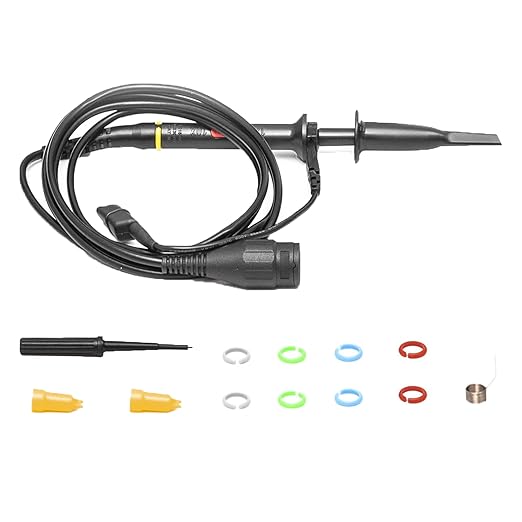 Hantek PP80B PP150B PP200B 1pcs Oscilloscope Scope Clip Probe 1x:10x Oscillograph Rapier 80MHz 150MHz 200MHz X1 200V & X10 600V Applicable BNC