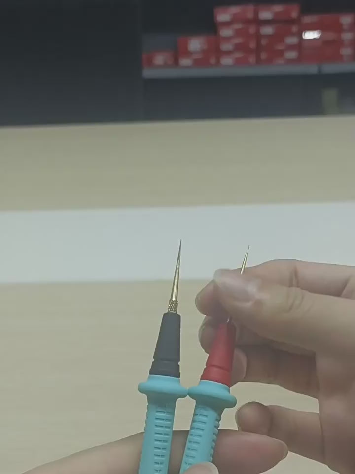 Câbles de test multimètre 20 A 1 000 V, pointe de sonde amovible de 0,1 mm de diamètre, avec sonde de précision pointue plaquée or remplaçable