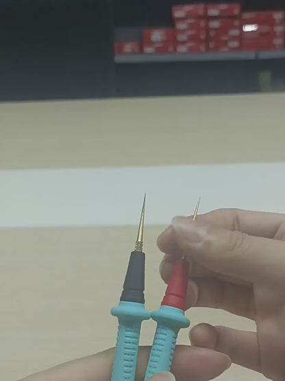 20A 1000V Detachable changing Pen Head Probe Tip Diameter 0.1mm Multimeter Test Leads with Replaceable Gold-Plated Precision Sharp Probe Set