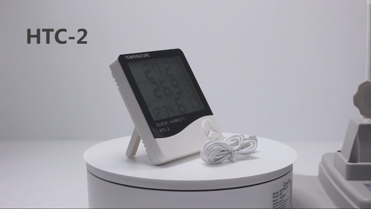 Thermo-hygromètre multifonction HTC-2 - Gardien de l'environnement intérieur