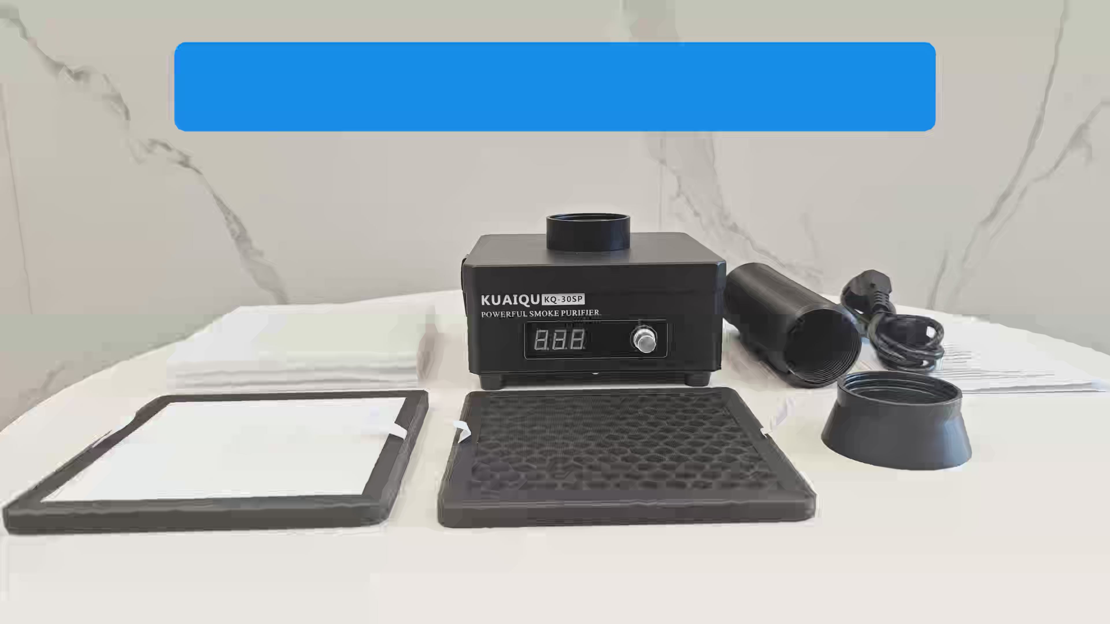 Extractor de humos KUAIQU KQ30SP 30W - Tipo de filtro - Potente limpieza de aire para soldadura ligera y soldadura blanda