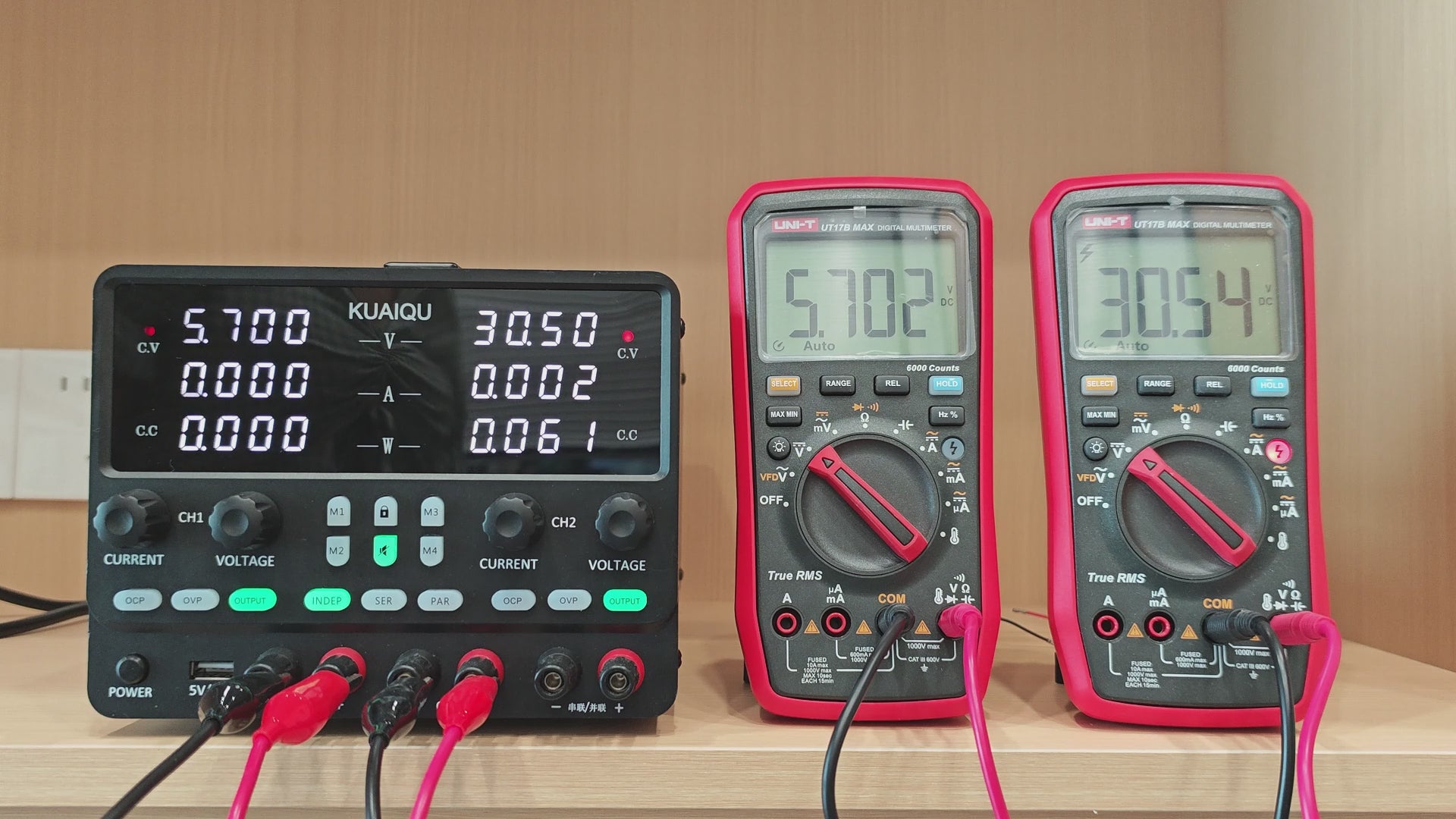 KUAIQU Analog Circuit and Op Amp Testing Power Supply SPPS305-2KD 30V 5A 150W×2 with Negative-0-Positive Voltage