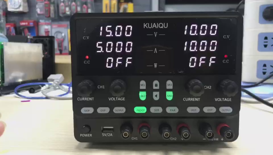 KUAIQU SPPS605-2KD 0–60V 5A Dual-Channel Laboratory DC Power Supply for 5V, 12V & 24V Experiments