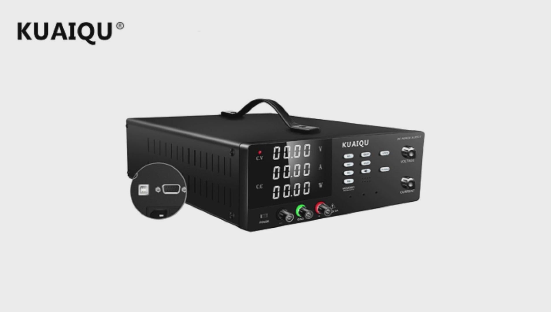 Alimentation CC KUAIQU R-SPS3020S-USB 30 V 20 A 600 W, affichage à 4 chiffres, protection contre les courts-circuits, programmation USB, verrouillage du panneau pour appareils électroniques