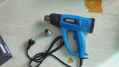 KQ8672S Heat Gun for Vinyl Wrap,Shrink Tubing,Paint,EpoxyResin,Candle Making,122~1202°FAdjustableTemperature,Temp Display