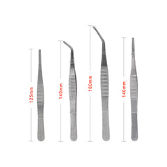 Ensemble de 9 pinces à épiler en acier inoxydable, pinces à bijoux antidérapantes, pinces médicales pour retirer le cérumen