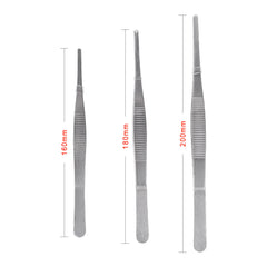 Juego de 7 pinzas de acero inoxidable, pinzas antideslizantes para joyería, pinzas médicas para extracción de cerumen.