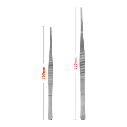 9-piece stainless steel tweezers set Non-slip Jewelry Clamp Medical Ear Wax Removal Forceps