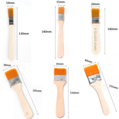 Yellow brushes set-12 pieces-High-quality for Mold treatment & Decoration construction