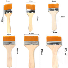 Yellow brushes set-12 pieces-High-quality for Mold treatment & Decoration construction