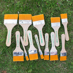 Yellow brushes set-12 pieces-High-quality for Mold treatment & Decoration construction