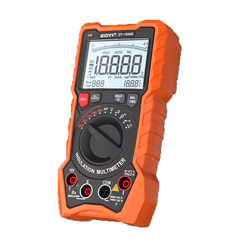Multímetro y medidor de resistencia de aislamiento con cinco rangos de salida de alta tensión: 50 V, 100 V, 250 V, 500 V, 1000 V y 200 GΩ, apto para subestaciones eléctricas. 